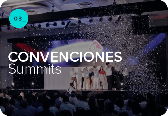 Convención empresarial organizada con Evius, plataforma para eventos masivos y corporativos