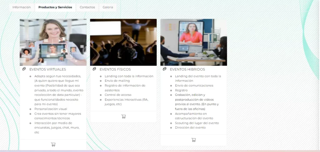 productos de stands virtuales Productos